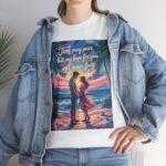 MrLoveMrs.com Romantic Impressionist Couple T-Shirt, Monet-Inspired Sunset Love Designs - Image 6